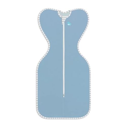 Love to Dream Swaddle UP, Baby Sleep Sack, Self-Soothing Swaddles for Newborns, Improves Sleep, Snug Fit Helps Calm Startle Reflex, New Born Essentials for Baby, 1.0 TOG, 5-8.5 lbs, Blue