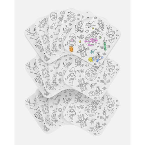 Giant Coloring Sheets - Space / 3 Pack