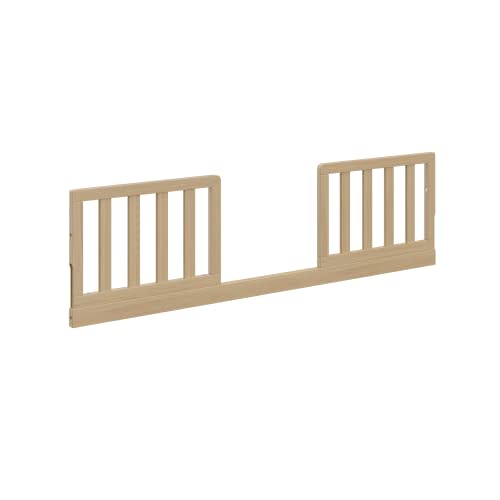 Graco Storkcraft Toddler Safety Guardrail Kit with Slats (Driftwood) - GREENGUARD Gold Certified, Converts Compatible Storkcraft 4-in-1 and 5-in-1 Convertible Cribs into Toddler Bed