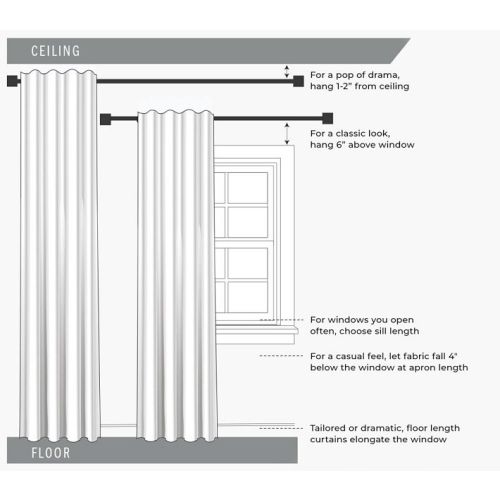 Evelyn Linen-Blend Bow Valance Blackout Curtain