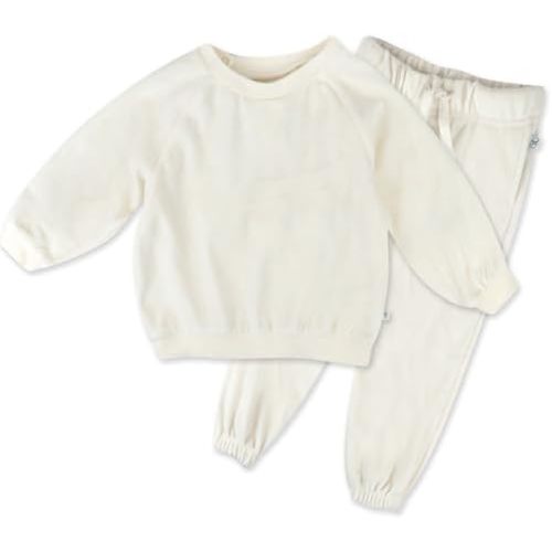 HonestBaby 2-Pack Harem Sweatpants Organic Cotton for Infant Baby & Toddler Unisex Boys & Girls