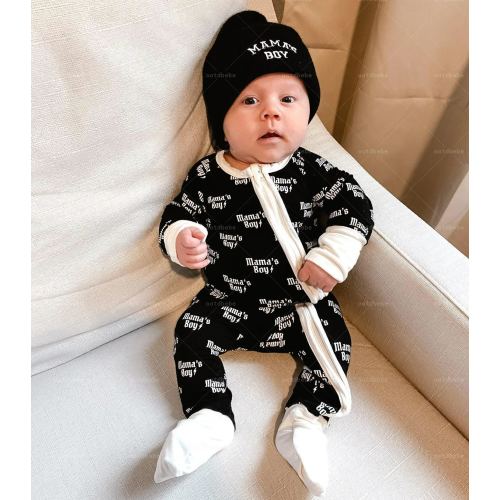 Mama's Boy Bamboo Sleeper Jumpsuit