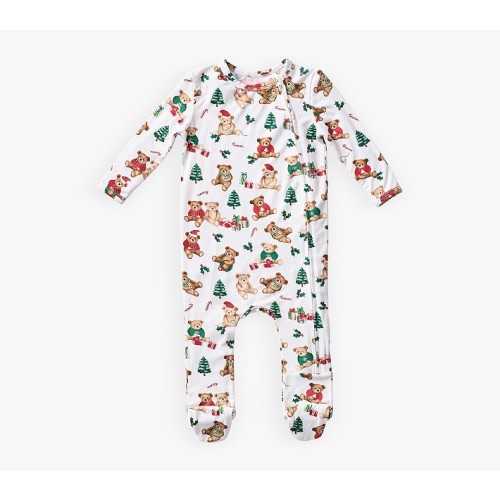 Holiday Teddy Bears Bamboo Viscose Baby Pajama
