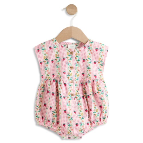 Strawberry Floral Romper