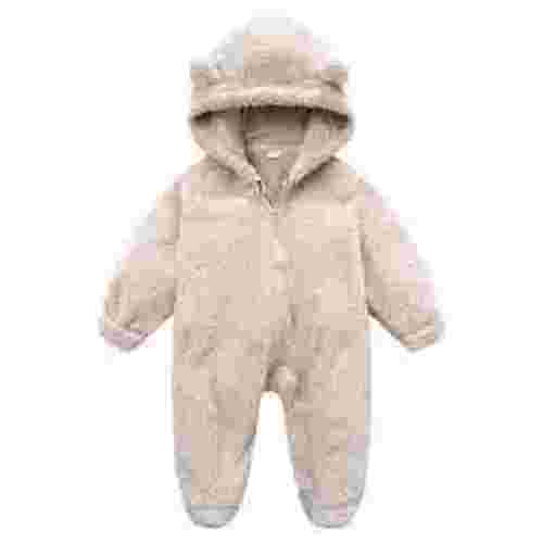 Baby Jumpsuit Snowsuit for 0-9 Months , Bear Snowsuit Fluffy Winter Keep Warm , Romper Warm Coat Size 0 Months-3 Months