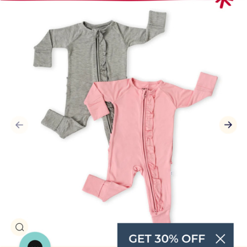 Solid Ruffle Zippy Two-Pack Gift Box - Little Sleepies