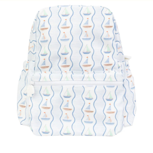 The Large Backpack, Sailboats - Apple of My Isla Bags | Maisonette