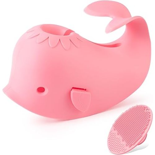Bath Faucet Cover for Kids, Bath Spout Cover for Baby are Suitable for Most Bathtub Faucet, Spout Cover Bathroom Tub Adds Fun to Your Baby in The Shower.(Pink)