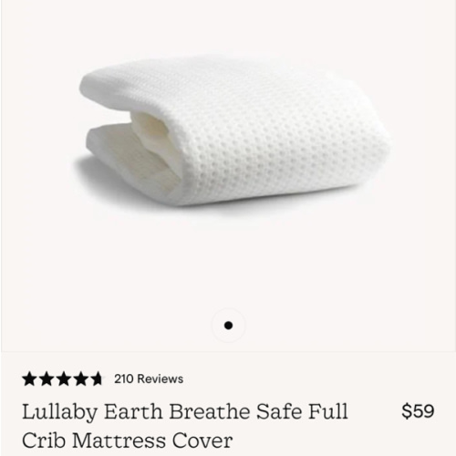 Lullaby Earth Breathe Safe Full Crib Mattress Cover