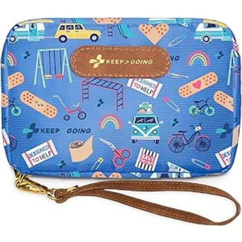 Amazon.com: KeepGoing Kids First Aid Kit - 130 Pc. Kit for Car, Home, Purse & Diaper Bag - Latex-Free Bandages - TSA-Approved Travel Size : Health & Household