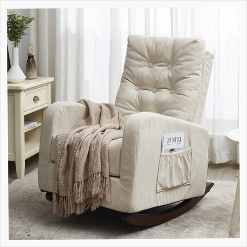 Lark Manor™ Rocking Chair Nursery Chair , Comfortable Rocker Fabric Padded Seat ,High Back Armchair | Wayfair