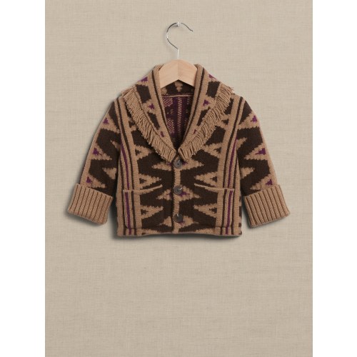 Arabesque Jacquard Cardigan For Baby + Toddler