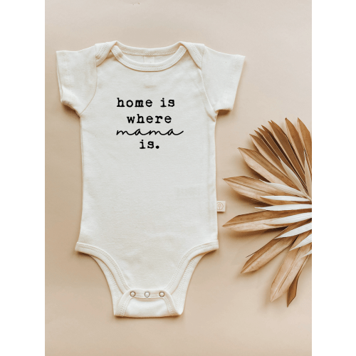 Organic Cotton Bodysuit - Home is Where Mama Is