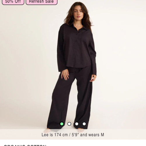 Core Sleep Poplin Pants | Only $ 40 | Organic Basics