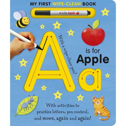 A is for Apple Wipe-Clean - by Tiger Tales (Board Book)