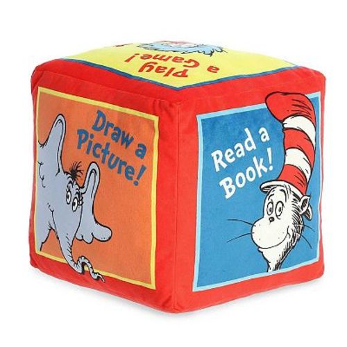 Aurora Medium Multicolor Dr. Seuss 10.5" Dr. Seuss Activity Roll 'em Whimsical Stuffed Animal