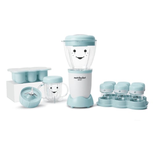 NutriBullet Baby Food Maker Processor, Blue, Puree System with 32-oz Storage, NBY-50100