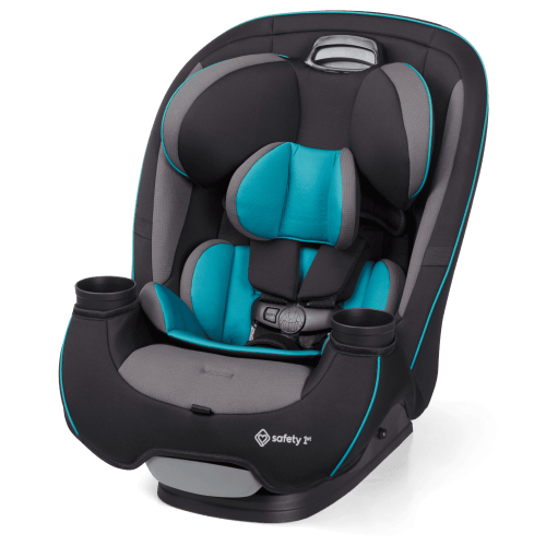 Safety 1st Grow and Go All-in-One Slim Convertible Car Seat, Rear Facing, Forward Facing, High Back Booster, Green Gables