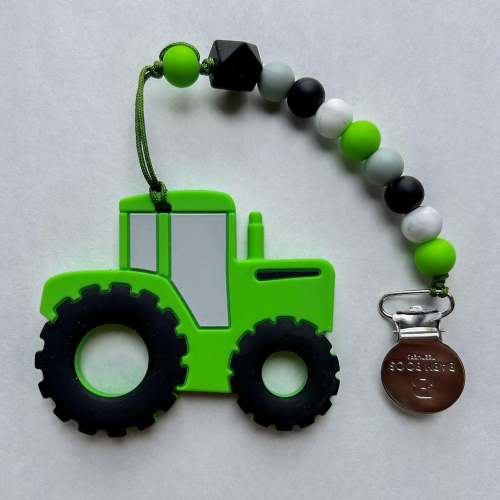 Green Tractor Teether