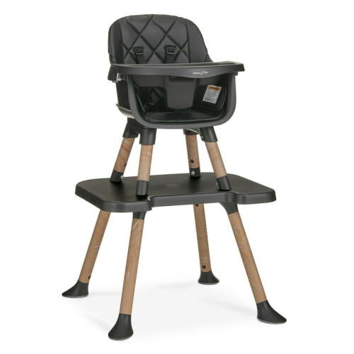 Dream On Me Luna 4 in 1 convertible Highchair, Black
