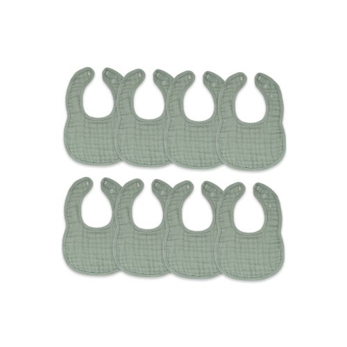 Muslin Bibs - Pack of 8