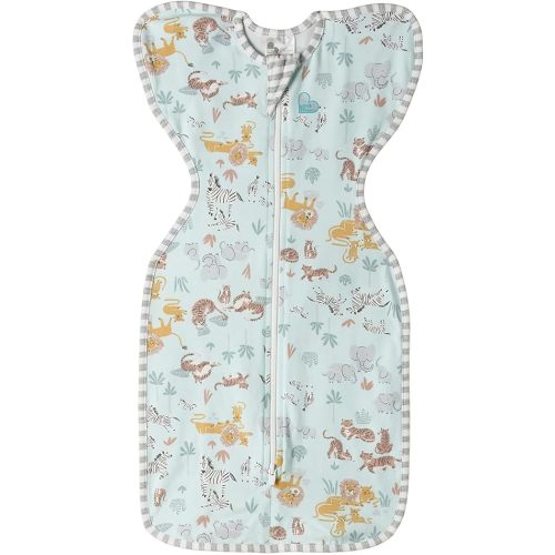 Love to Dream Swaddle UP, Sleep Sack 0-3 Months, Self-Soothing, Improves Sleep, Snug Fit Helps Calm Startle Reflex, Baby Essentials Must Haves Newborn, 1.0 TOG, 8-13 lbs, Safari