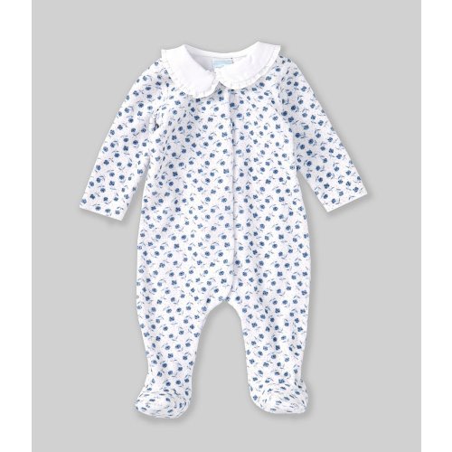Edgehill Collection Baby Girls 3-9 Months Long Sleeve Floral Footie Coverall