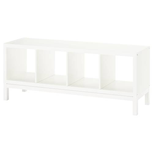 KALLAX Shelving unit with underframe - white/white 57 7/8x23 1/4 "