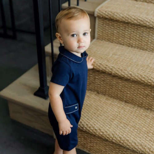 Henry Boys' Pima Cotton Shortall, Light Blue - Lila + Hayes | Maisonette