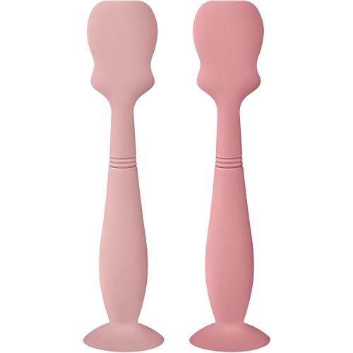 Large Size Baby Diaper Cream Spatula Applicator Soft Silicone Baby Butt Paste Spatula (2Pack,Blush/Mauve)