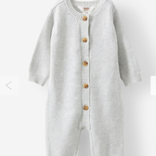 Organic Knit Long Sleeve All In One
