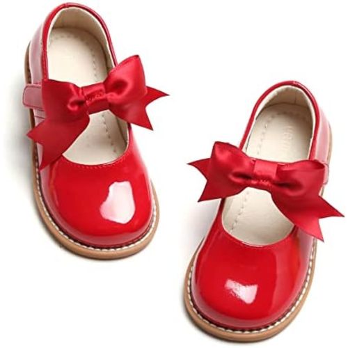 Toddler Girl Mary Jane Dress Shoes-Little Girl School Uniform Shoes for Wedding Party