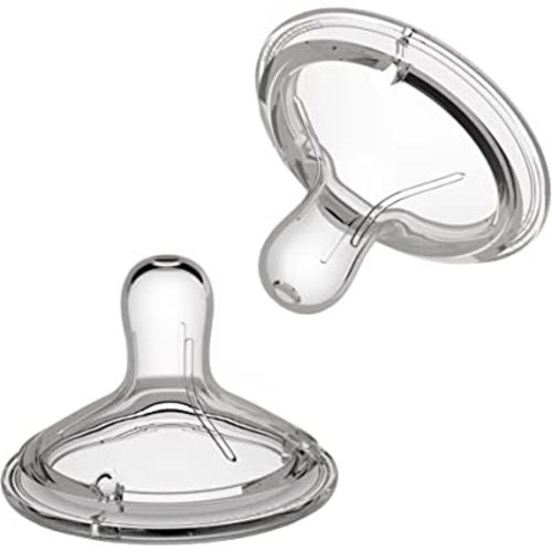 Nanobebe Flexy Silicone Bottles Nipples Triple Vented Twin-Pack - Slow Flow