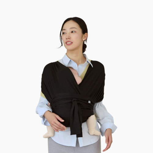 Konny Baby Wrap Carrier Flex Airmesh - Black, M-4 Xl