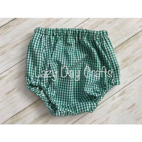 1/8" Gingham Check Diaper Cover - Many Colors Available - Infant Size Newborn to 24 months