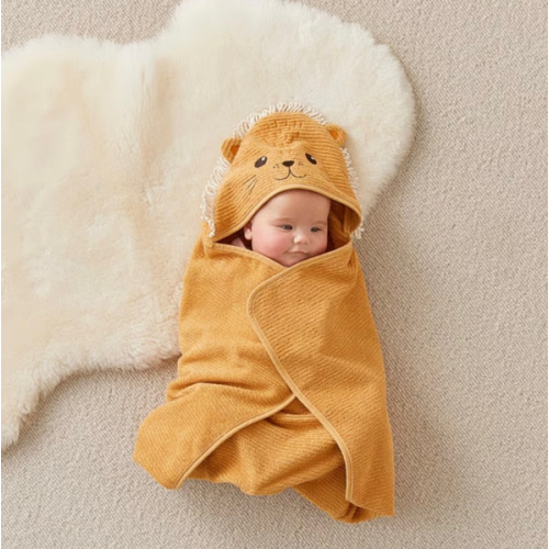 Adairs Baby - Baby Bath Time Lion Hooded Towel | Adairs