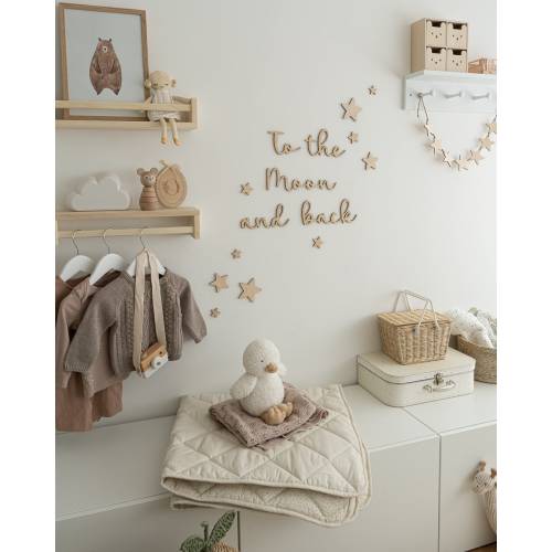 To the moon and back Kids Room Wooden Wall Quote
