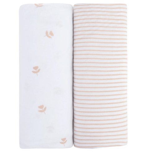 Mauve Crib Sheet Set | breathable and hypoallergenic comfort – Ely's & Co.