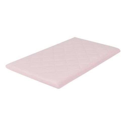 Everyday Kids Pastel Pink Quilted Pack 'n Play Mattress Sheet – Ultra-Soft Portable Crib Fitted Sheet for Baby Girls, Playpen or Mini Crib