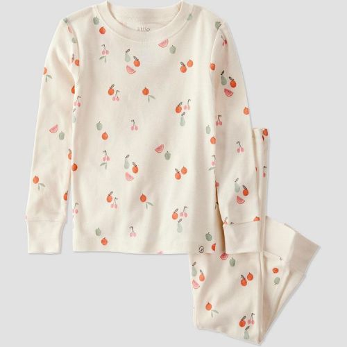 Toddler Girl Little Planet by Carter's 2-Piece Organic Cotton Fruit Print Pajama Set