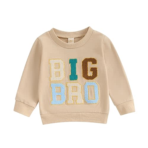 Twopumpkin Baby Toddler Girl Boy Sweatshirt/Romper Long Sleeve Sister Brother Matching Outfit Newborn Clothes