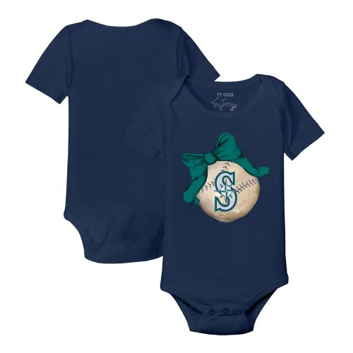 Seattle Mariners Tiny Turnip Youth Baseball Tear T-Shirt - Navy