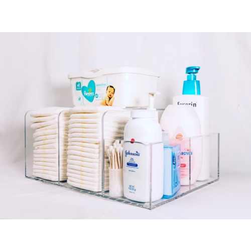 LELLOBABY Deluxe Lucite Acrylic Diaper Caddy