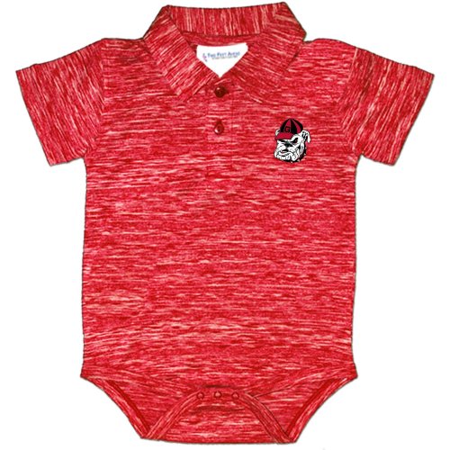 Two Feet Ahead Infants' University of Georgia Space Dye Golf Creeper
