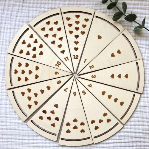 Pizza Wooden Baby Monthly Milestone Markers & Discs for Newborn Babies - Baby&#39;s Milestone Moments | Baby Shower Gift
