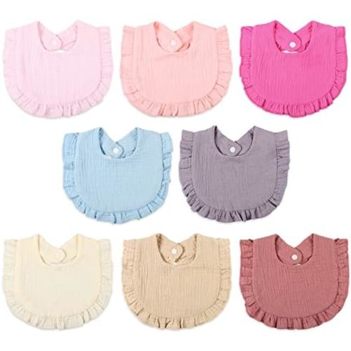 Baby Bibs Muslin Drool Teething Drooling Bibs for Baby Girl Boy Muslin Cotton