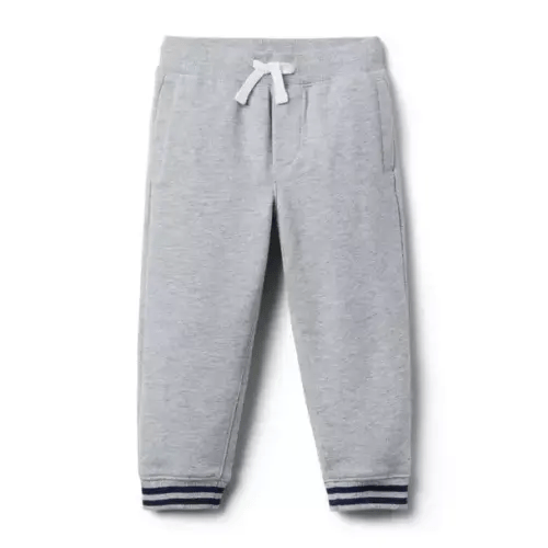 Boy Classic Grey Heather French Terry Jogger by Janie and Jack