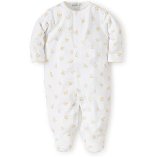 kissy kissy Baby Gender Neutral 100% Pima Cotton Hatchlings Print Snap Front Footie Pajamas, Newborn to 9 Months