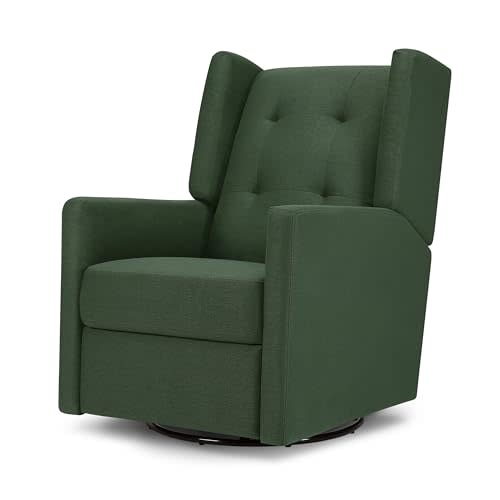 DaVinci Maddox Recliner and Swivel Glider in Pine Green, Greenguard Gold & CertiPUR-US Certified