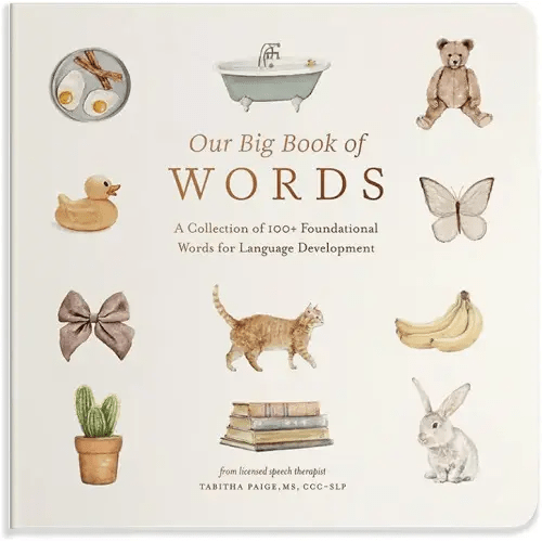 Our Big Book of First Words: A Collection of 100+ Foundational Words for Language Development (Our Little Adventures Series)